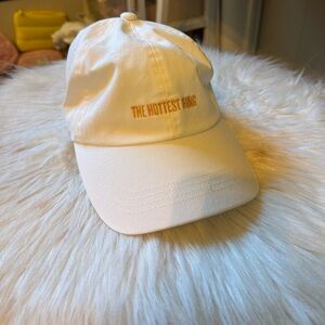 Sol de Janeiro White Cap with Gold Embroidery